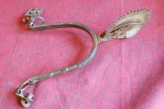 Single Spanish Colonial period spur with unusual sawtooth rowel4