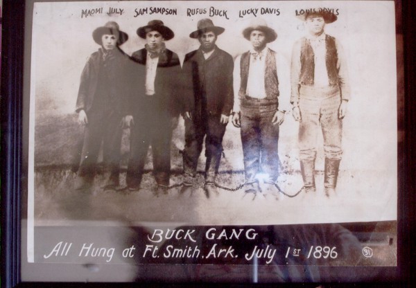 Original photo, the Rufus Buck Gang